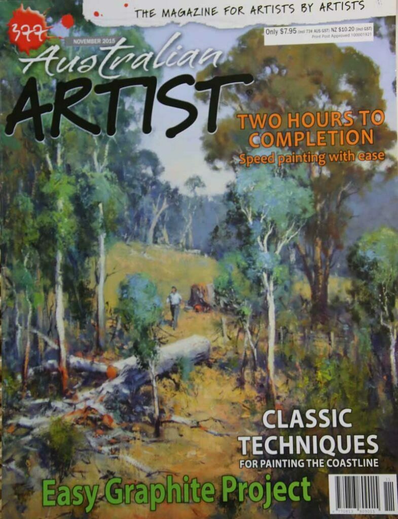 Ted Lewis in Australian Artist Magazine